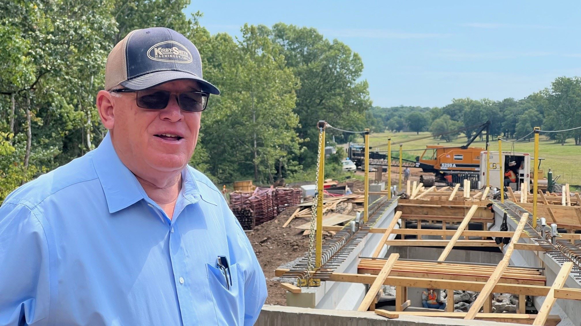 Photo of Commissioner Dan DeLozier at Bridge 22